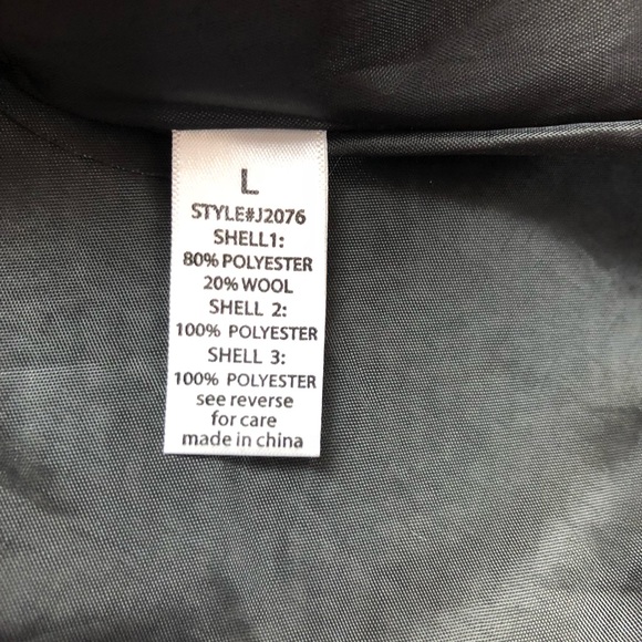 Last 1 Small Black Faux Fur Lined Herringbone Vest - Picture 5 of 5